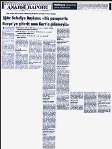 BİR ZAMANLAR IĞDIR: 1980 YAZINDA SAĞ-SOL GERİLİMİ